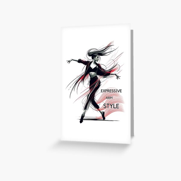 Item preview, Expressive Arm Style – Elegant Dancer Motion Art designed and sold by JenniferCreaArte .