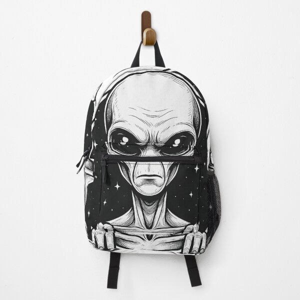 Item preview, The Watcher – Monochrome Alien Illustration designed and sold by Soft rot studio.