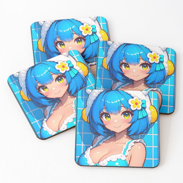Item preview, Xenovia Quarta High School DxD Anime Girl Aqua Bear Hat Charm designed and sold by nabutayatsen5.