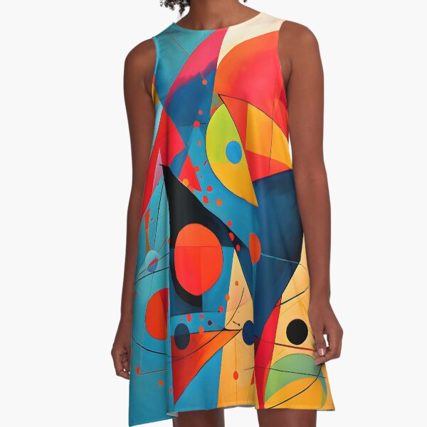 Item preview, Retro Geometric Colorful Abstract Vintage Design Art designed and sold by DEC02.