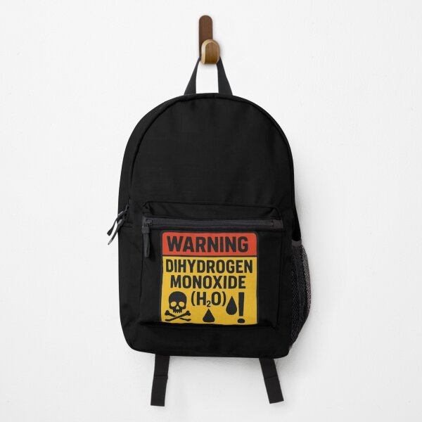Item preview, Warning: Dihydrogen Monoxide (H₂O) Retro Science Joke designed and sold by DIRTYSKETCHH.