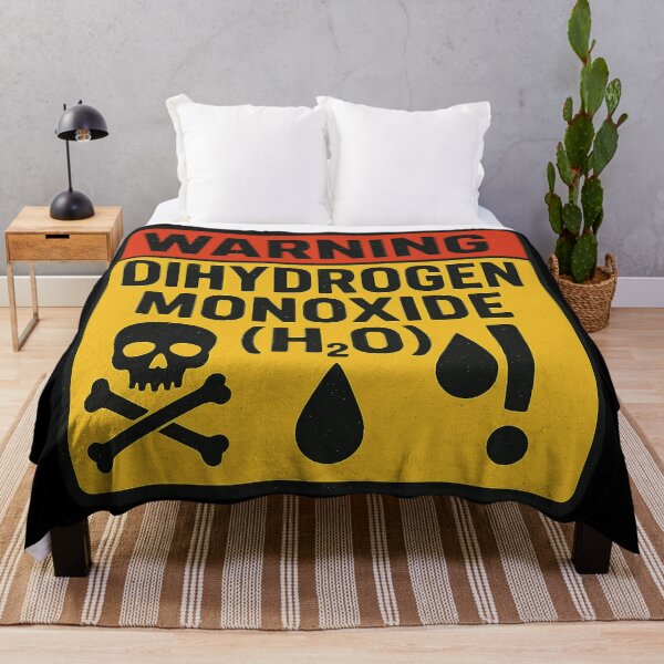 Item preview, Warning: Dihydrogen Monoxide (H₂O) Retro Science Joke designed and sold by DIRTYSKETCHH.