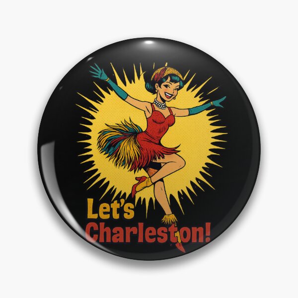Item preview, Let's Charleston! – Vintage Flapper Dance Retro Design designed and sold by JenniferCreaArte .