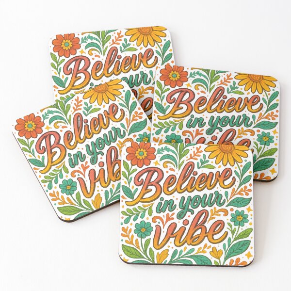 Item preview, Believe in your vibe motivational inspiration designed and sold by Worn Different.
