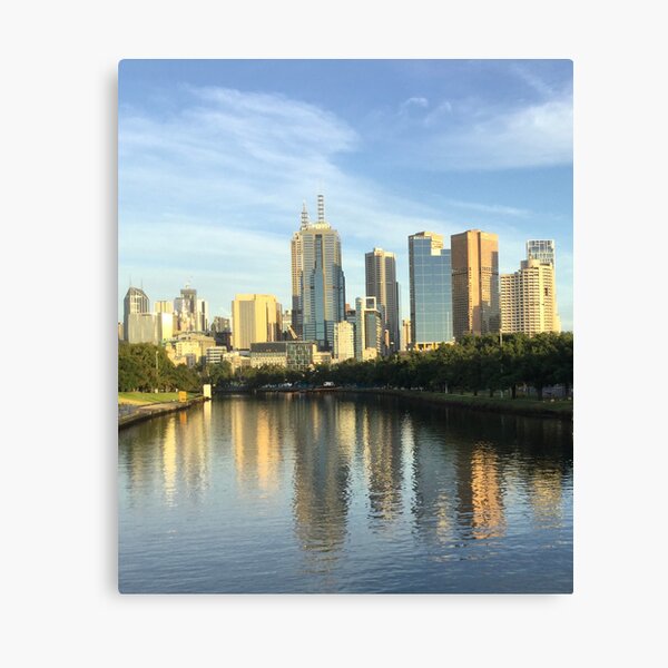 Item preview, Melbourne skyline reflections in the Yarra! designed and sold by Kymbo.