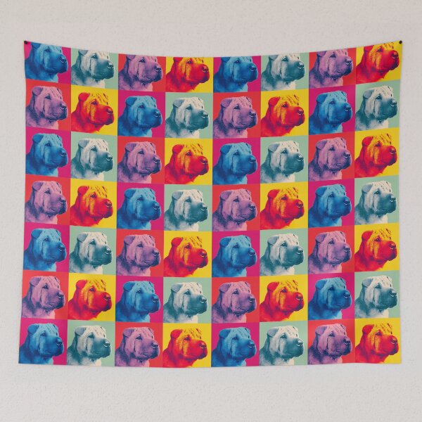 Item preview, Chinese Shar Pei Dog Andy Warhol Style Pop Art designed and sold by TheAnimalZ00.