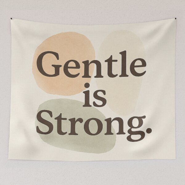 Item preview, Gentle Is Strong – Minimalist Motivational Quote Print designed and sold by Neovibe Print.