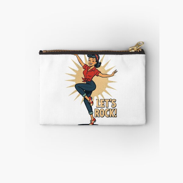 Item preview, Let's Rock! – Retro Rockabilly Dance Girl Vintage Design designed and sold by JenniferCreaArte .