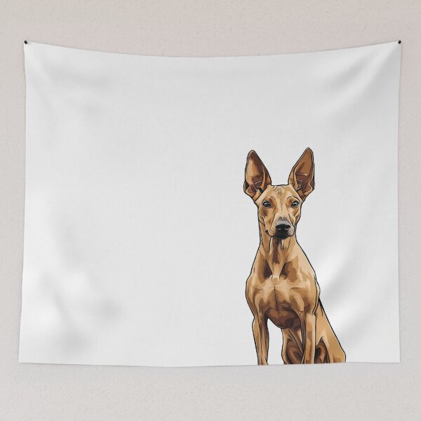 Item preview, Pharaoh Hound Dog Illustration designed and sold by whyitsme.