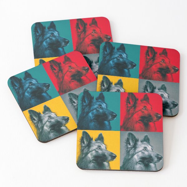 Item preview, Belgian Tervuren Dog Andy Warhol Style Pop Art designed and sold by TheAnimalZ00.
