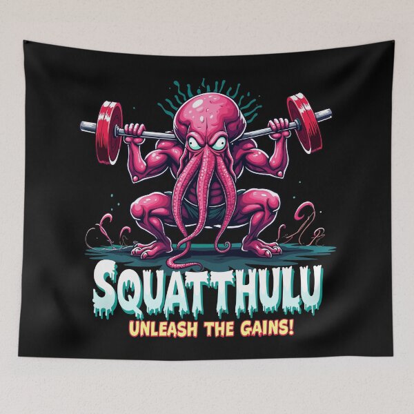 Item preview, Squatthulu – Unleash the Gains! designed and sold by BeamiCreations.