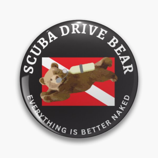 Item preview, Scuba diving Bear naked designed and sold by TaraPen.