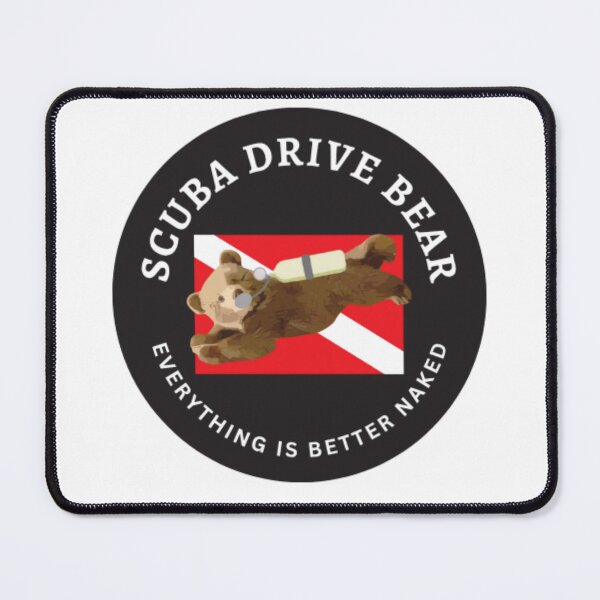 Item preview, Scuba diving Bear naked designed and sold by TaraPen.