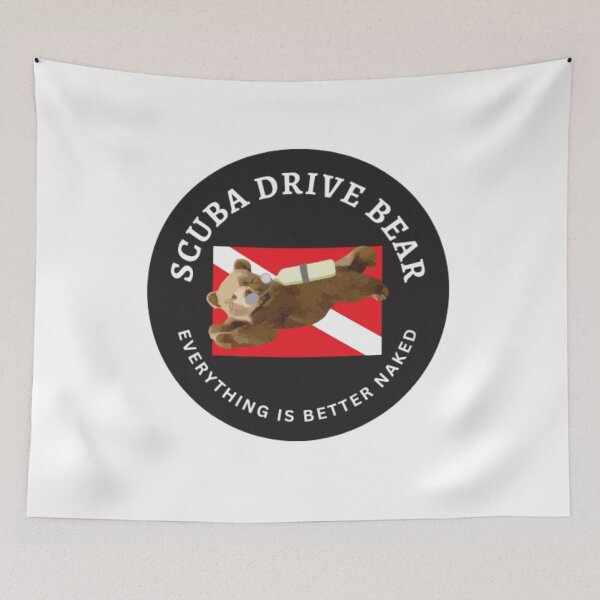 Item preview, Scuba diving Bear naked designed and sold by TaraPen.