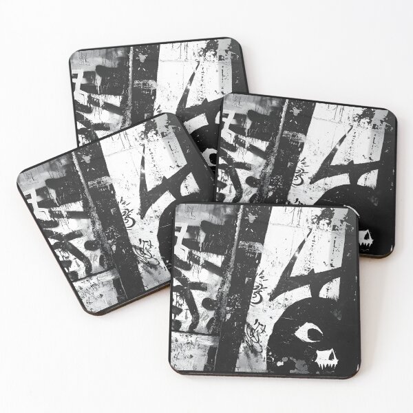 Item preview, Print0001 - GRIME DROPS - Tag it Your Way - Graffiti Tagger Blank - urban noir grunge backdrop, grayscale-style templates for Street Artists, Taggers, Bomberz • GRAFFITI BLANKS • Tag-Ready | Art-Ready designed and sold by NoveltyVariety.
