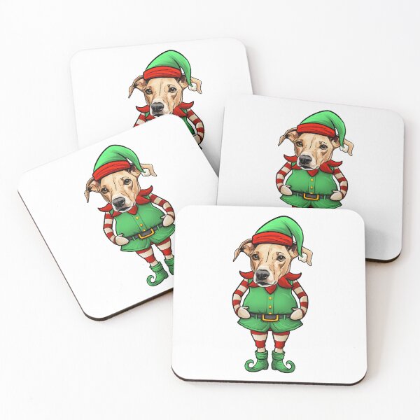 Item preview, Funny Christmas Elf Greyhound Dog designed and sold by whyitsme.