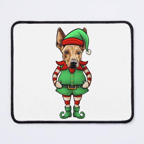 Item preview, Funny Christmas Elf Pharaoh Hound Dog designed and sold by whyitsme.