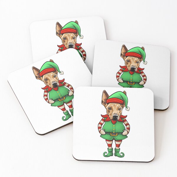 Item preview, Funny Christmas Elf Pharaoh Hound Dog designed and sold by whyitsme.