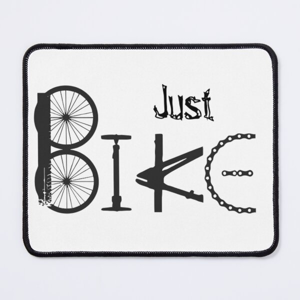 Item preview, Just Bike Quote with Bicycle Parts Typography Cycling designed and sold by countrymouse.
