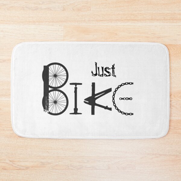 Item preview, Just Bike Quote with Bicycle Parts Typography Cycling designed and sold by countrymouse.