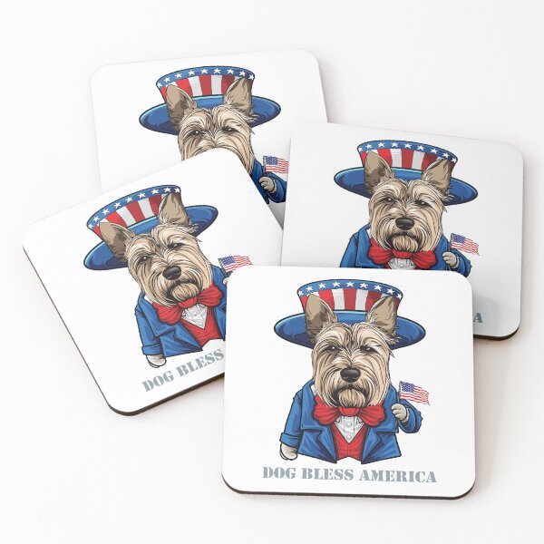 Item preview, Funny 4th of July Berger Picard Dog Bless America designed and sold by whyitsme.