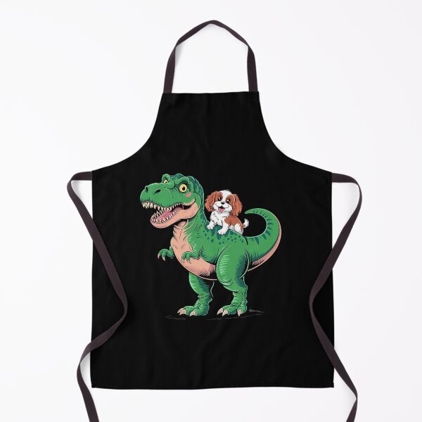 Item preview, Cavalier King Charles Spaniel with t-rex designed and sold by MAKOPOKOShop.