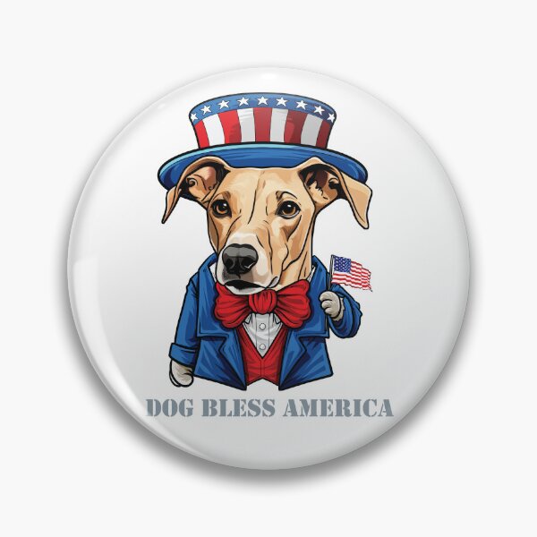 Artikelvorschau, Lustiger 4. Juli Windhundhund segne Amerika entworfen und verkauft von whyitsme.