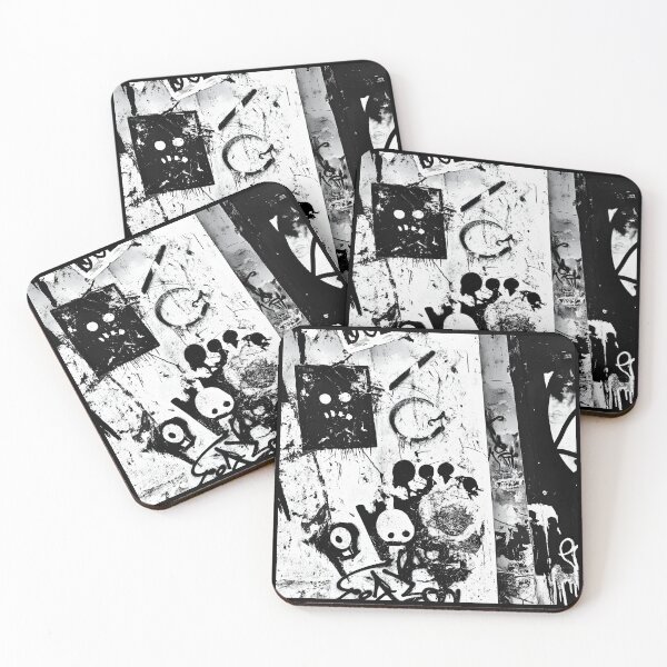 Item preview, Print0002 - GRIME DROPS - Tag it Your Way - Graffiti Tagger Blank - urban noir grunge backdrop, grayscale-style templates for Street Artists, Taggers, Bomberz • GRAFFITI BLANKS • Tag-Ready | Art-Ready designed and sold by NoveltyVariety.