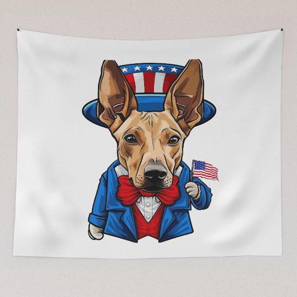 Item preview, Funny 4th of July Pharaoh Hound Dog designed and sold by whyitsme.