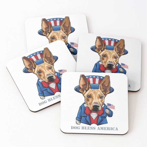 Item preview, Funny 4th of July Pharaoh Hound Dog Bless America designed and sold by whyitsme.