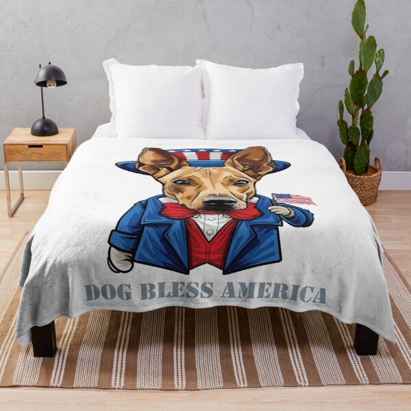 Item preview, Funny 4th of July Pharaoh Hound Dog Bless America designed and sold by whyitsme.