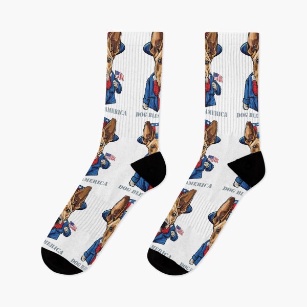 Item preview, Funny 4th of July Pharaoh Hound Dog Bless America designed and sold by whyitsme.