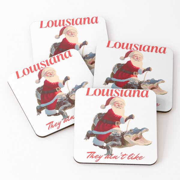 Item preview, Louisiana they ain't like us Santa riding alligator designed and sold by TaraPen.