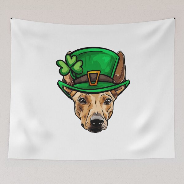 Item preview, Funny St Patricks Day Pharaoh Hound Dog designed and sold by whyitsme.