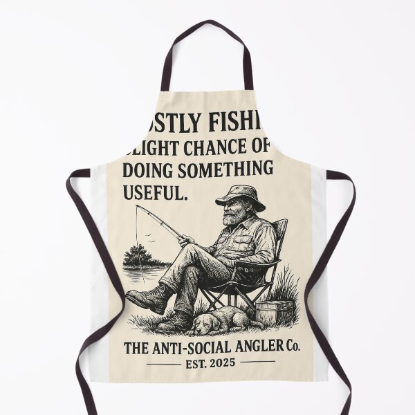 Item preview, Mostly Fishing – Anti-Social Angler Co. designed and sold by unclejohncorner.