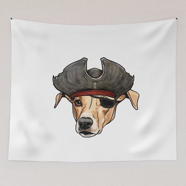 Item preview, Funny Pirate Greyhound Dog designed and sold by whyitsme.