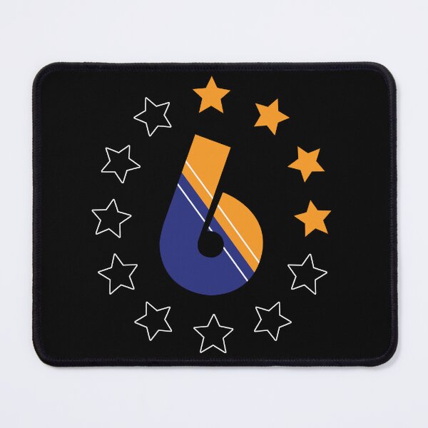 Item preview, Number 6 surrounded by stars designed and sold by montip-shop.