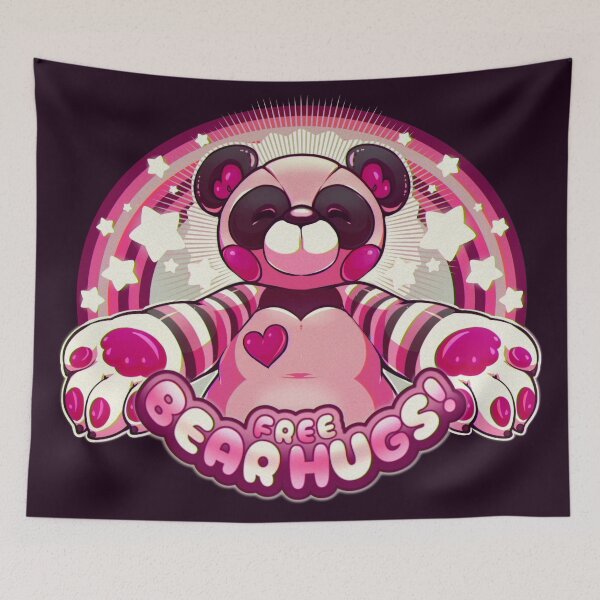 Item preview, Free Bear Hugs! [PINK] designed and sold by The Rabbit Follower.