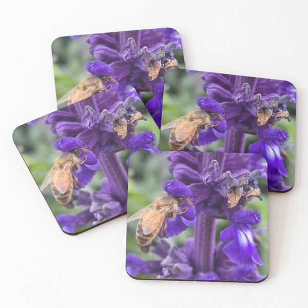Item preview, Honeybee in a Purple Flower designed and sold by Betsy Phillips.