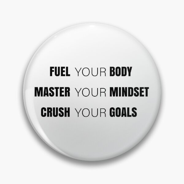 Item preview, Fuel Your Body Master Your Mindset Crush Your Goals | Motivational Fitness Quote designed and sold by MONTRIS.