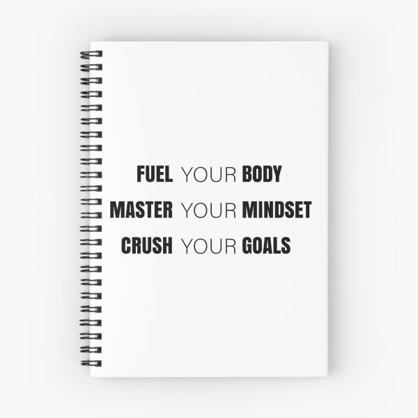 Item preview, Fuel Your Body Master Your Mindset Crush Your Goals | Motivational Fitness Quote designed and sold by MONTRIS.