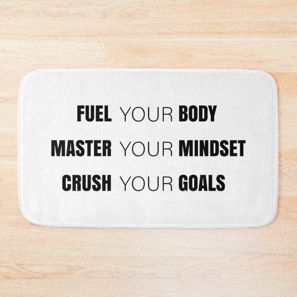 Item preview, Fuel Your Body Master Your Mindset Crush Your Goals | Motivational Fitness Quote designed and sold by MONTRIS.