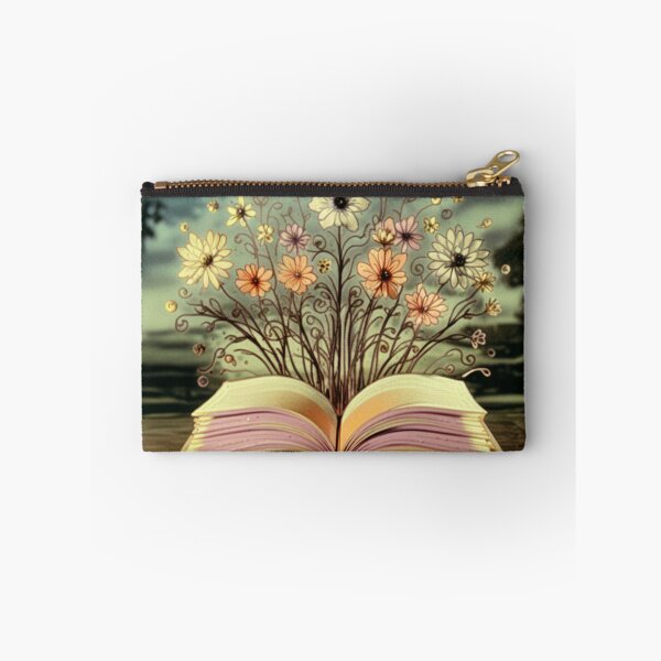 Item preview, Flowery Open Book Vintage 1950s Animation Film Style designed and sold by The Sticker Bureau.