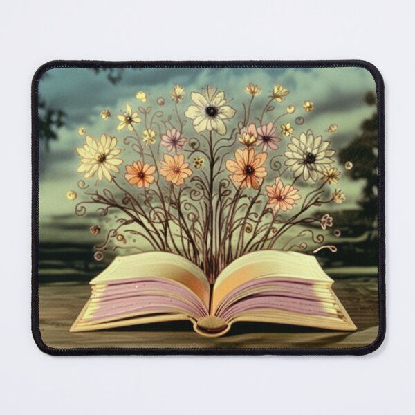 Item preview, Flowery Open Book Vintage 1950s Animation Film Style designed and sold by The Sticker Bureau.