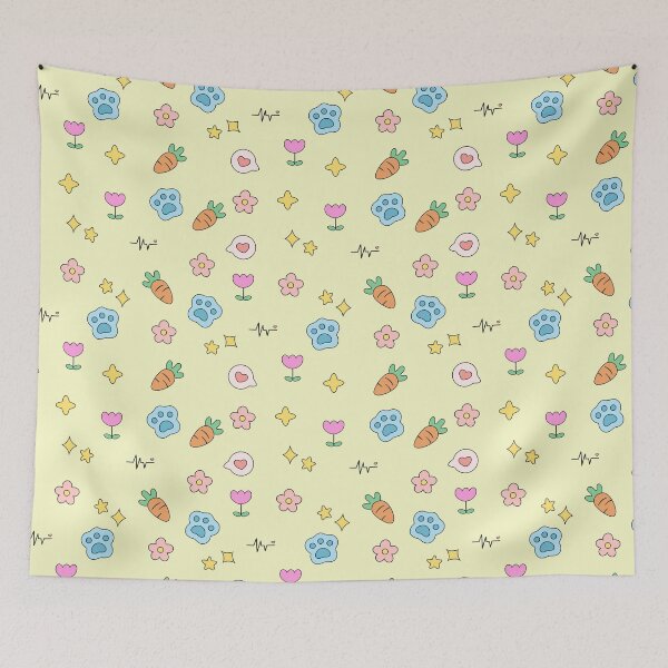 Item preview, cute flower, carrots, flowers, heartbeat, stars, heart pattern designed and sold by Smuchie.