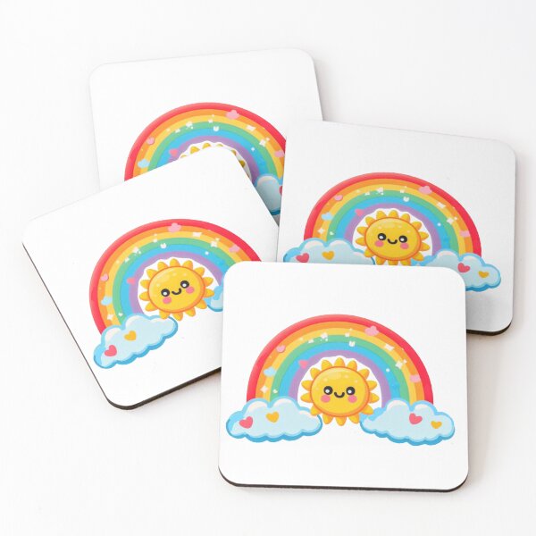 Item preview, Cute Rainbow Sun – Happy Colorful Sunshine designed and sold by Kalpa.
