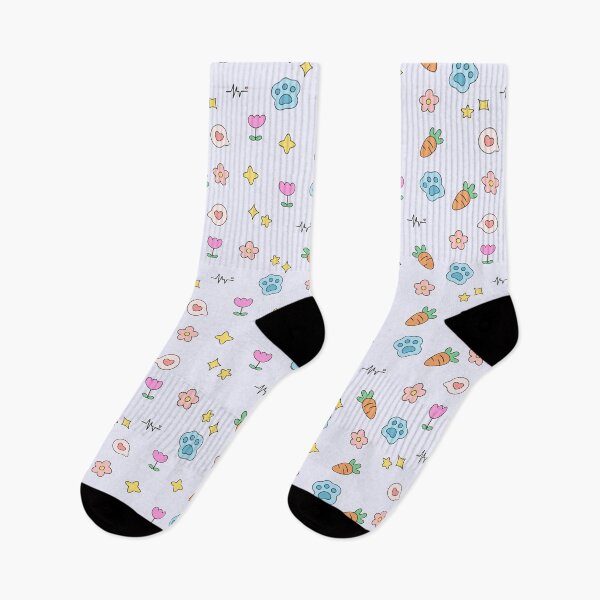 Item preview, cute flower, carrots, flowers, heartbeat, stars, heart pattern designed and sold by Smuchie.
