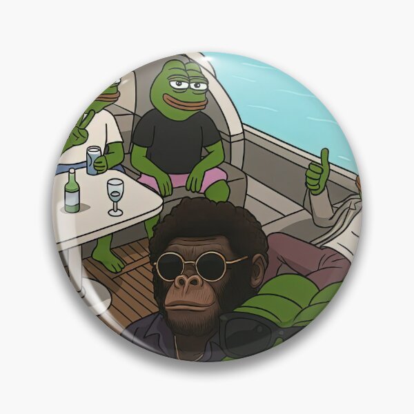 Item preview, Pepe Yacht Club x $SAMBF – Meme Millionaire Vibes designed and sold by SAMBFOFFICIAL.