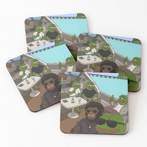 Item preview, Pepe Yacht Club x $SAMBF – Meme Millionaire Vibes designed and sold by SAMBFOFFICIAL.