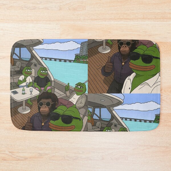 Item preview, Pepe Yacht Club x $SAMBF – Meme Millionaire Vibes designed and sold by SAMBFOFFICIAL.
